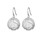 Loinnir Jewellery - Irish 3 Pence Coin Earrings - Sterling Silver