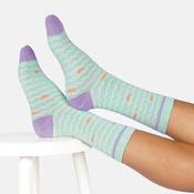 Thought Ladies Socks - Wavy Fish Stripe Bamboo Socks image