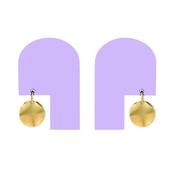 Shock of Grey Earrings - Arc Drop Earrings (various colours) image