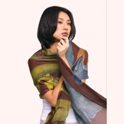 Powder Scarf - Iris Wool Wrap Scarf