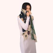 Powder Scarf - Orchid Wool Wrap Scarf