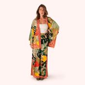 Powder Kimono Jacket - Exotic Leaves