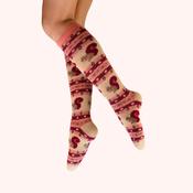 Powder Knee High Socks - Fair Isle Squirrel image