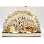 Traditional Christmas - Large Arch with Moving Ferris Wheel