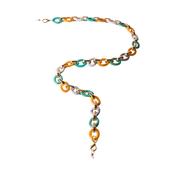 Powder Sunglasses Chain - Turquoise &amp; Mustard Link