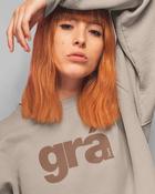 Fukil Sweatshirt - Grá (Brown on Ecru)