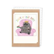 Pickmotion Mini-Card - Today is Your Day Raccoon King image