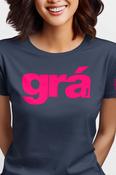 Fukil T Shirt - Grá (Pink on Navy)