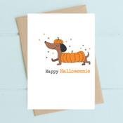 Dandelion Card - Halloween Pumpkin Dog image
