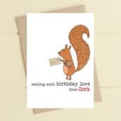 Dandelion Card - Birthday Love From Cork