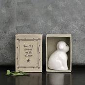 East of India - Porcelain Matchbox Sentiments - Dog