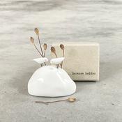 East of India - Porcelain Incense Holder - Birds