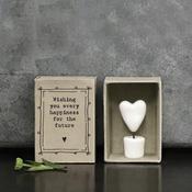 East of India - Porcelain Matchbox Sentiments - Happy Future image