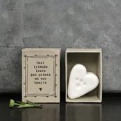 East of India - Porcelain Matchbox Sentiments - Paw Print image