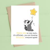 Dandelion Card - Thank you so very much image