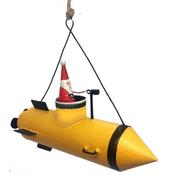 G-Bork Handmade Tin Santa Claus Submarine