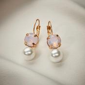 Lovett Earrings - Pearl and Square image