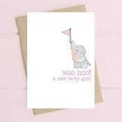 Dandelion Card - Woo Hoo - Baby Girl/Boy