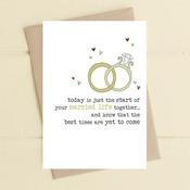 Dandelion Card - Wedding best is yet to come