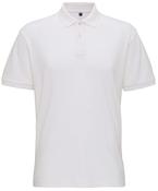 White - Men's super smooth knit polo image