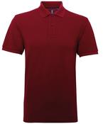 Burgundy - Mens polycotton blend polo image