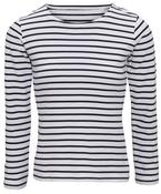 White/Navy - Women's Marinière coastal long sleeve tee image