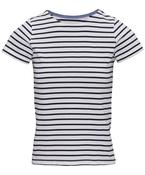 White/Navy - Women's Marinière coastal short sleeve tee image