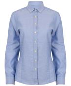 Blue - Women'S Modern Long Sleeve Oxford Shirt image