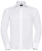 White - Long sleeve tailored ultimate non-iron shirt image