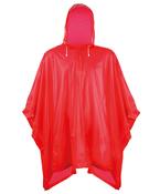 Red - Plastic poncho