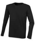 Black - Feel good long sleeved stretch t-shirt image