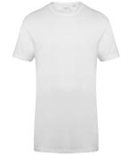 White - Longline t-shirt with dipped hem