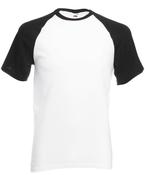 White/Black* - Short sleeve baseball T image