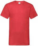 Red - Valueweight v-neck T