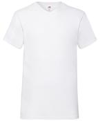 White* - Valueweight v-neck T