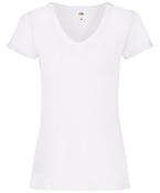 White - Women's valueweight v-neck T image
