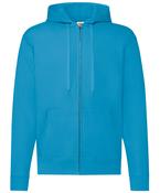 Azure Blue - Classic 80/20 hooded sweatshirt jacket