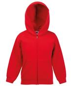 Red - Kids classic hooded sweatshirt jacket