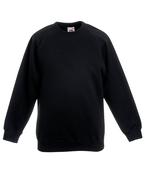 Black - Kids classic raglan sweatshirt image