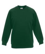 Bottle Green - Kids classic raglan sweatshirt image