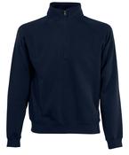 Deep Navy* - Premium 70/30 zip-neck sweatshirt