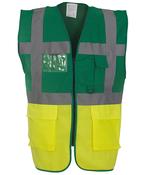 Paramedic Green/Yellow - Multifunctional executive hi-vis waistcoat (HVW801)
