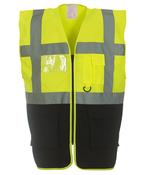 Yellow/Black - Multifunctional executive hi-vis waistcoat (HVW801)