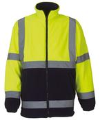 Yellow/Navy - Hi-vis heavyweight fleece jacket (HVK08) image
