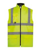 Yellow - Hi-vis padded bodywarmer (HV005) image
