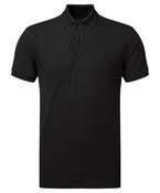 Black* - Mens polycotton blend polo image