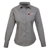 PH Ross Ladies Long Sleeve Poplin Blouse
