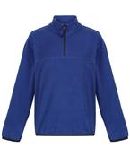 New Royal/Navy - Kids half-zip microfleece
