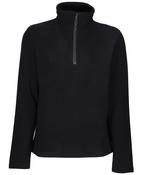 Black - Honestly made recycled half zip fleece