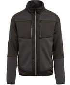 Ash/Black - E-Volve unisex knit-effect stretch mid-layer